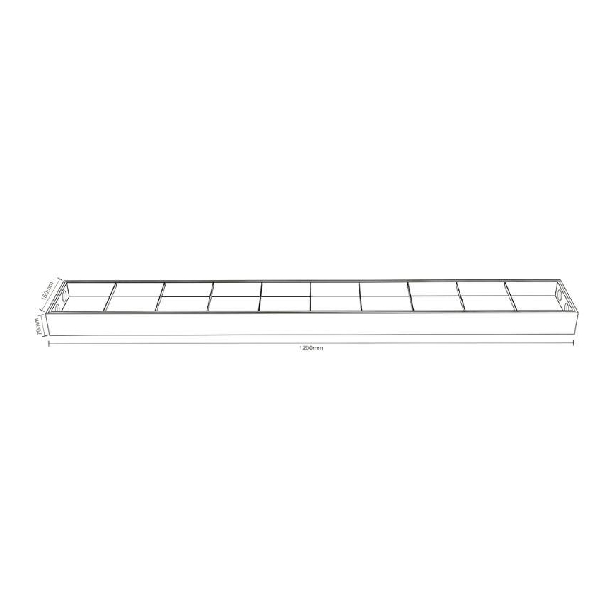 Loisteputki T8 2xG13/18W/230V 120 cm musta