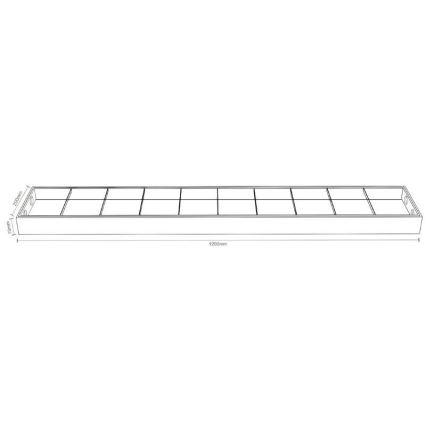 Loisteputki T8 2xG13/18W/230V 120 cm musta