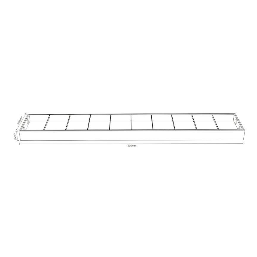 Loisteputki T8 2xG13/18W/230V 120 cm musta