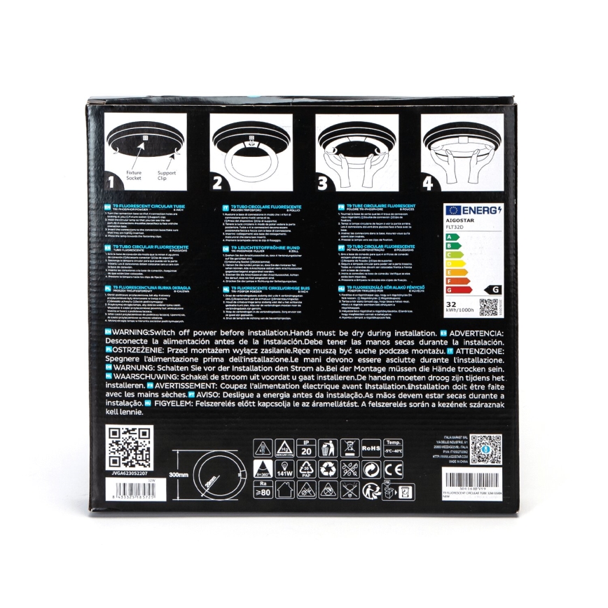 Loisteputki T9 G24q-1/32W/230V 6500K - Aigostar