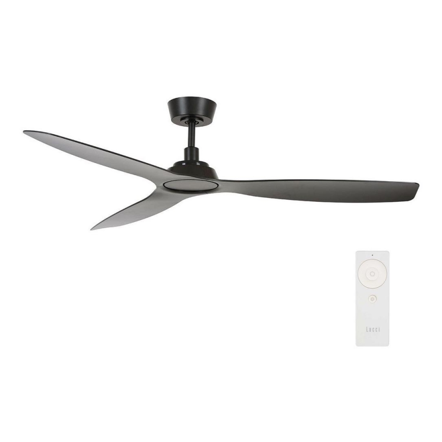 Lucci Air 210651 - Kattotuuletin MOTO musta + kauko-ohjaus