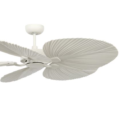 Lucci Air 21065449 - Kattotuuletin BALI halkaisija 132 cm valkoinen/kerma + kauko-ohjaus