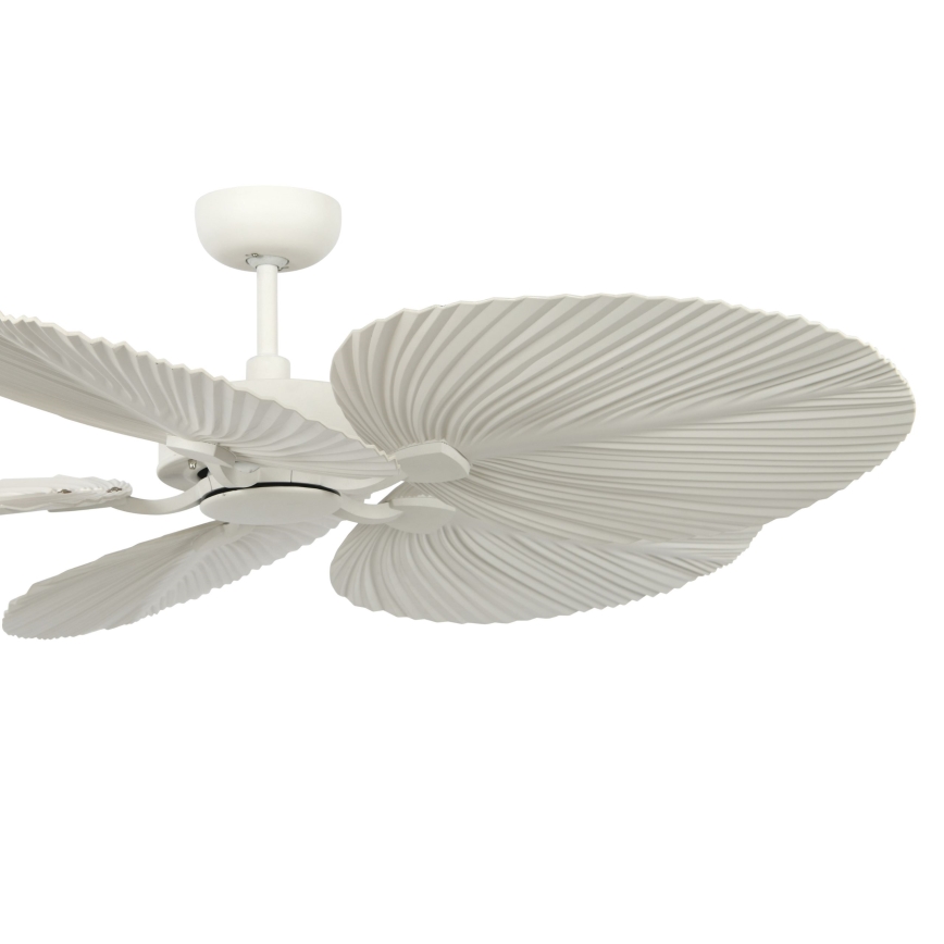 Lucci Air 21065449 - Kattotuuletin BALI halkaisija 132 cm valkoinen/kerma + kauko-ohjaus
