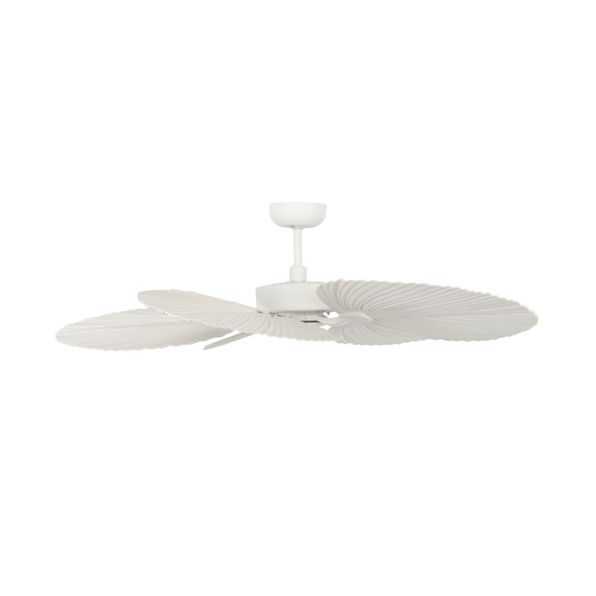 Lucci Air 21065449 - Kattotuuletin BALI halkaisija 132 cm valkoinen/kerma + kauko-ohjaus