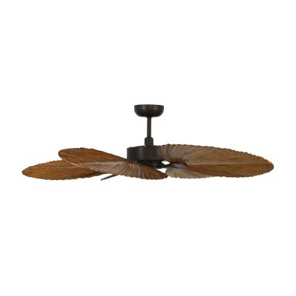 Lucci Air 21065549 - Kattotuuletin BALI halkaisija 132 cm ruskea + kauko-ohjaus