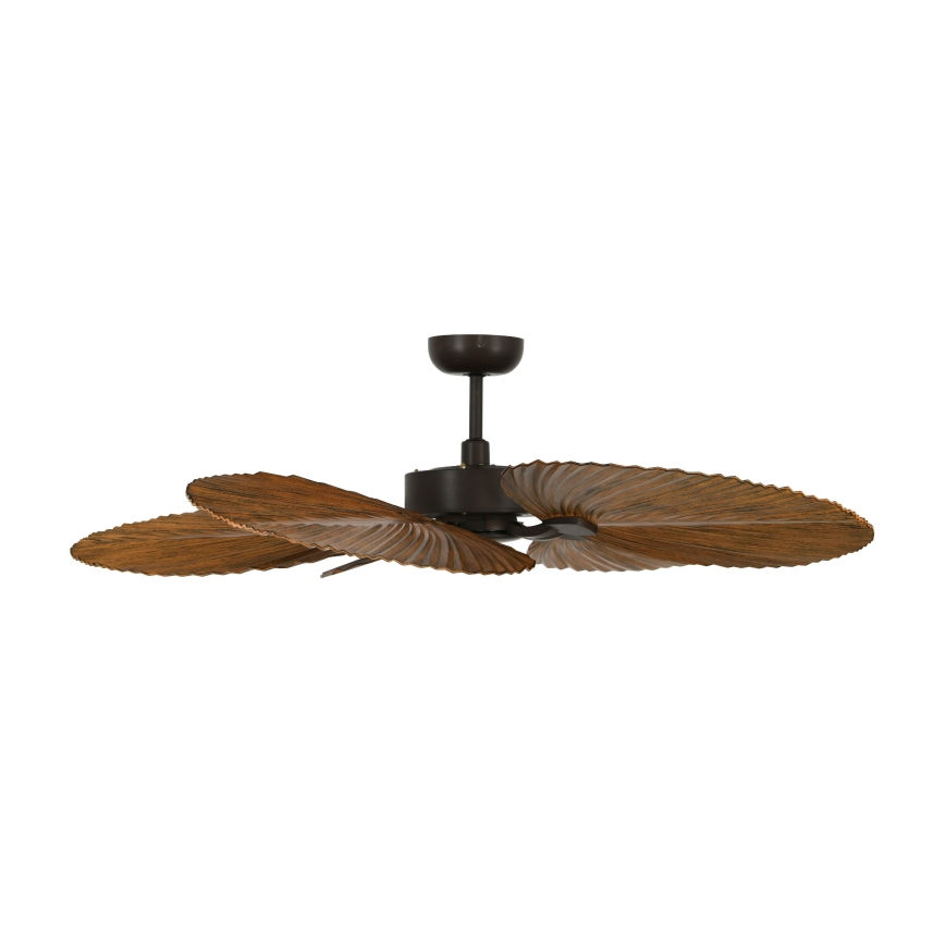 Lucci Air 21065549 - Kattotuuletin BALI halkaisija 132 cm ruskea + kauko-ohjaus