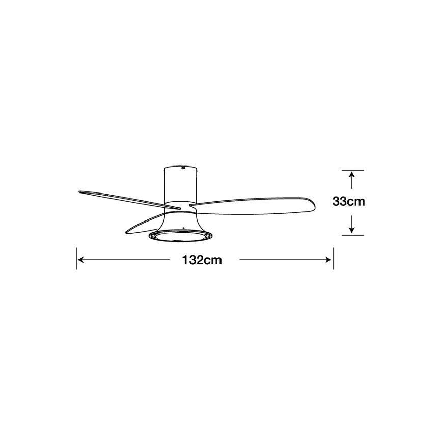Lucci Air 210663 - LED himmennettävä kattovalo FLUSSO 1xGX53/18W/230V ruskea + kauko-ohjaus