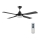 Lucci air 212899 - LED Himmennettävä kattotuuletin MOONAH 1xGX53/21W/230V musta + kauko-ohjain