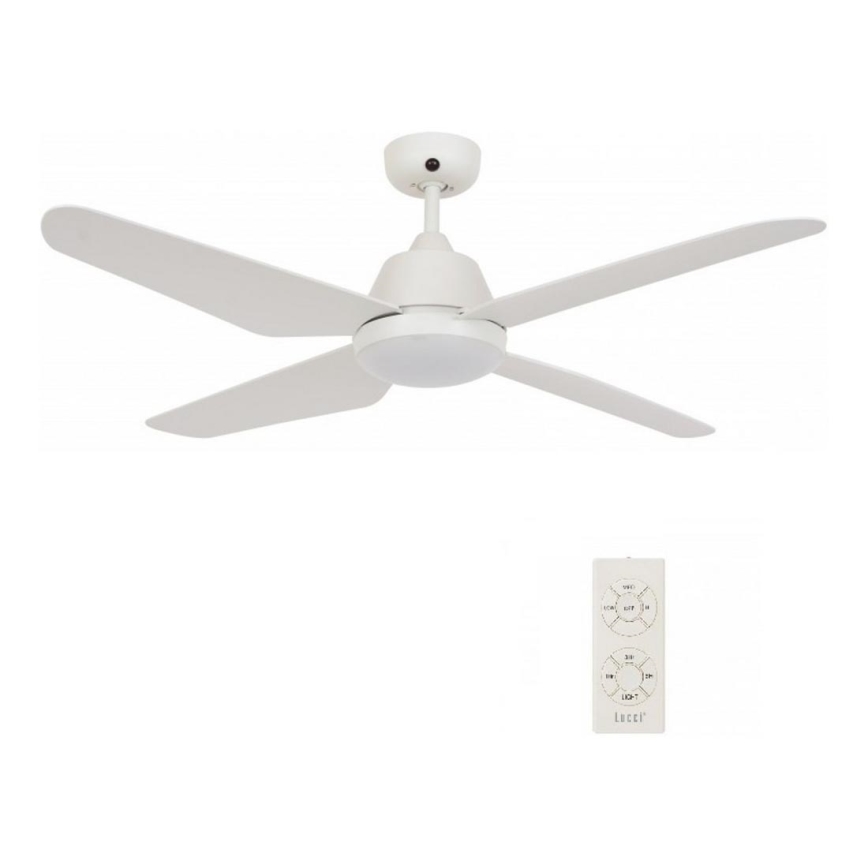 Lucci Air 212994 - LED Kattotuuletin ARIA LED/18W/230V valkoinen + kauko-ohjaus