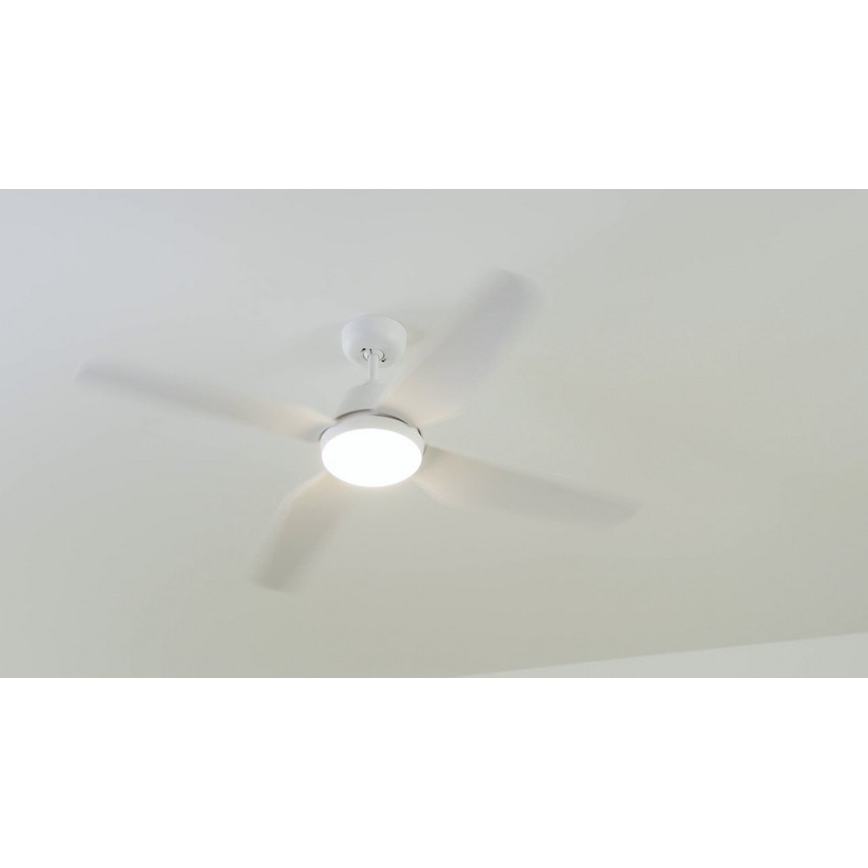 Lucci Air 212994 - LED Kattotuuletin ARIA LED/18W/230V valkoinen + kauko-ohjaus
