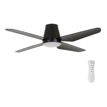 Lucci Air 213002 - LED Kattotuuletin AIRFUSION ARIA LED/18W/230V musta + kauko-ohjaus