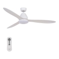Lucci air 213043 - LED Kattotuuletin WHITEHAVEN GX53/17W/230V valkoinen + kauko-ohjaus