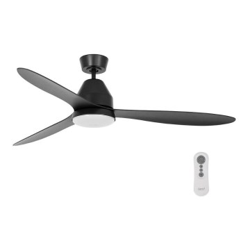 Lucci air 213044 - Kattotuuletin WHITEHAVEN 1xGX53/18W/230V musta + kauko-ohjaus