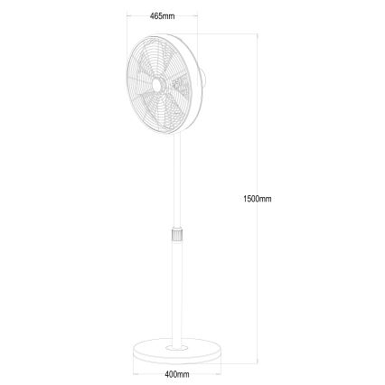 Lucci Air 213116EU - BREEZE lattiatuuletin ruskea