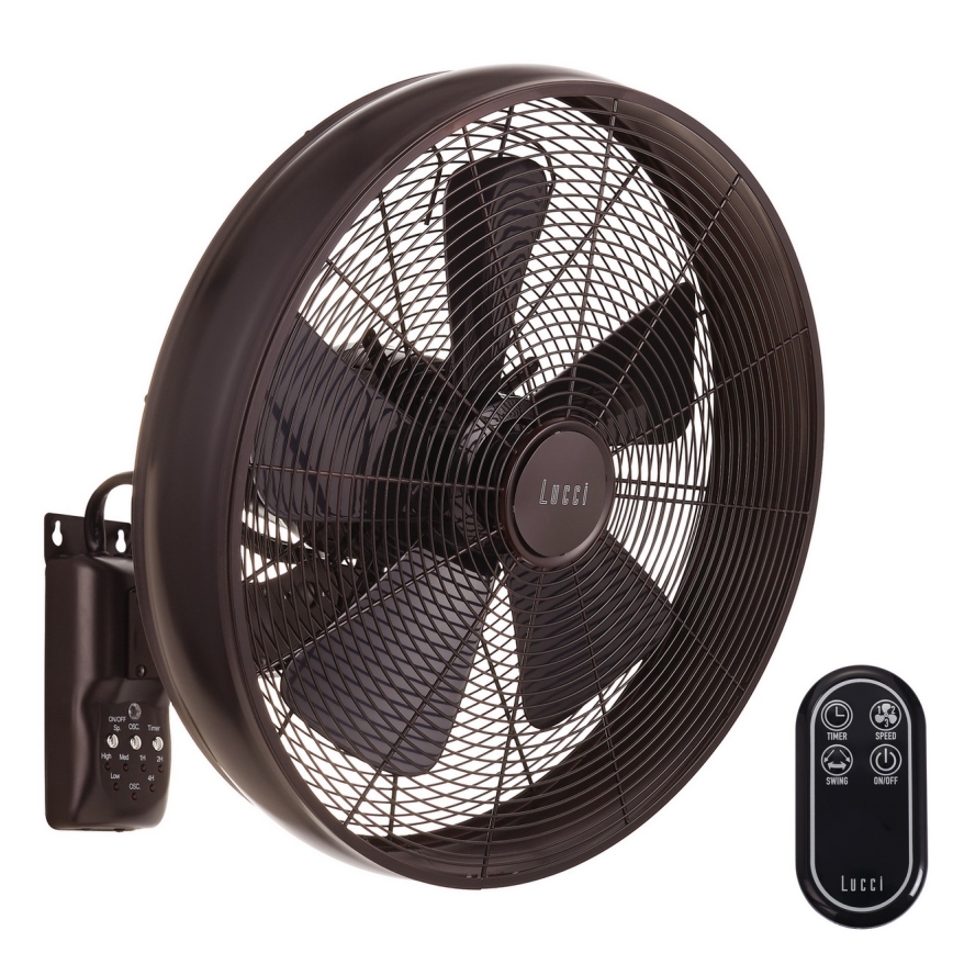 Lucci air 213124 - Kaukosäädin tuulettimelle BREEZE musta