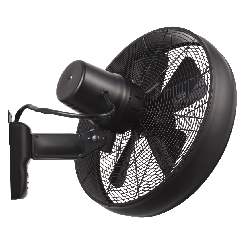 Lucci air 213124 - Seinätuuletin BREEZE 55W/230V musta + kaukosäädin