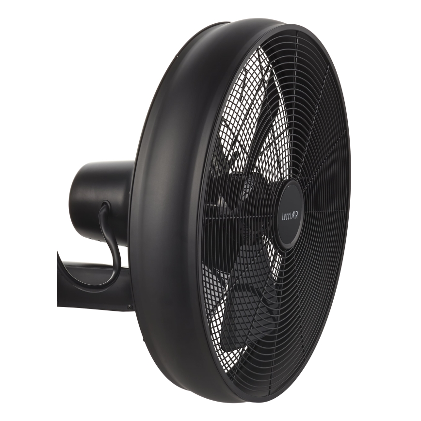 Lucci air 213124 - Seinätuuletin BREEZE 55W/230V musta + kaukosäädin