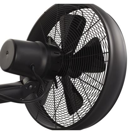 Lucci air 213124 - Seinätuuletin BREEZE 55W/230V musta + kaukosäädin
