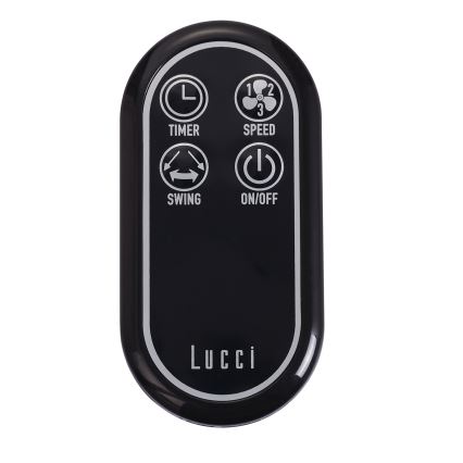 Lucci air 213124 - Seinätuuletin BREEZE 55W/230V musta + kaukosäädin