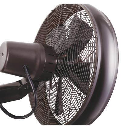 Lucci air 213125 - Seinätuuletin BREEZE 55W/230V musta/ruskea + kaukosäädin