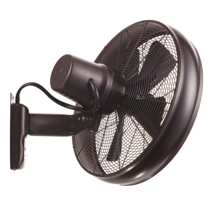Lucci air 213125 - Seinätuuletin BREEZE 55W/230V musta/ruskea + kaukosäädin