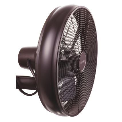 Lucci air 213125 - Seinätuuletin BREEZE 55W/230V musta/ruskea + kaukosäädin