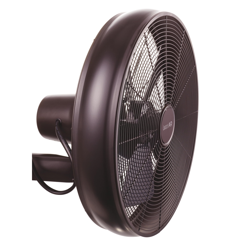 Lucci air 213125 - Seinätuuletin BREEZE 55W/230V musta/ruskea + kaukosäädin