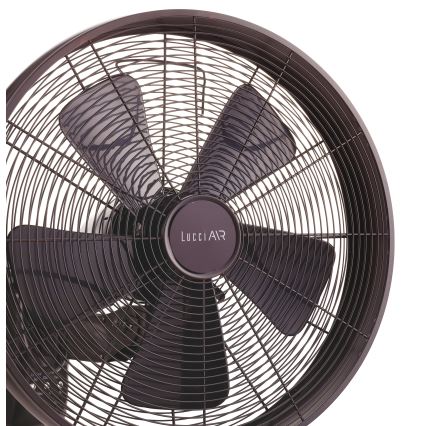 Lucci air 213125 - Seinätuuletin BREEZE 55W/230V musta/ruskea + kaukosäädin