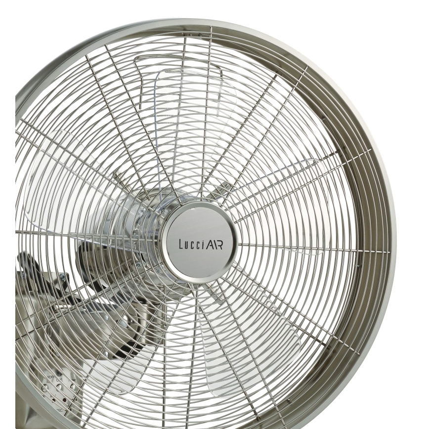 Lucci air 213126 - Seinätuuletin BREEZE 55W/230V matta kromi + kaukosäädin