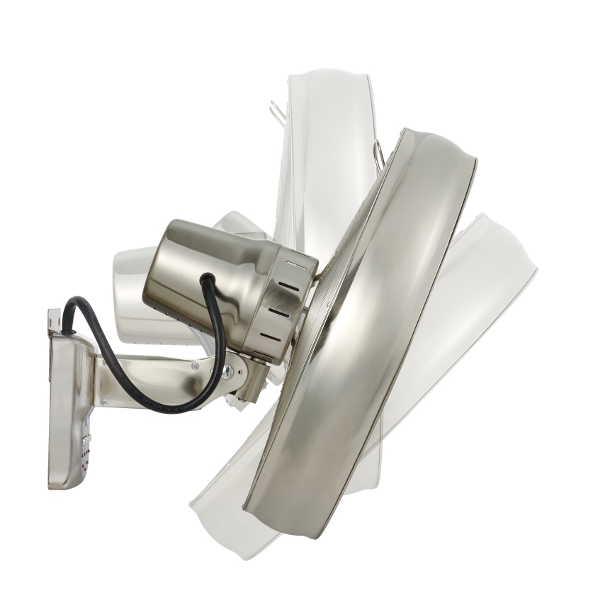 Lucci air 213126 - Seinätuuletin BREEZE 55W/230V matta kromi + kaukosäädin