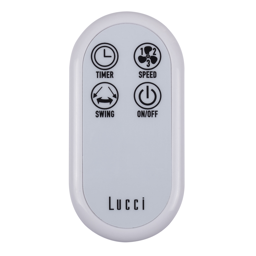 Lucci Air 213128EU - seinätuuletin BREEZE 55W/230V valkoinen + kaukosäädin