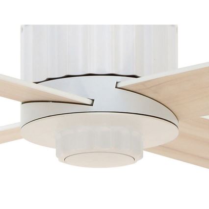 Lucci air 213171 - LED Kattotuuletin NEWPORT puu/valkoinen/beige + kauko-ohjaus