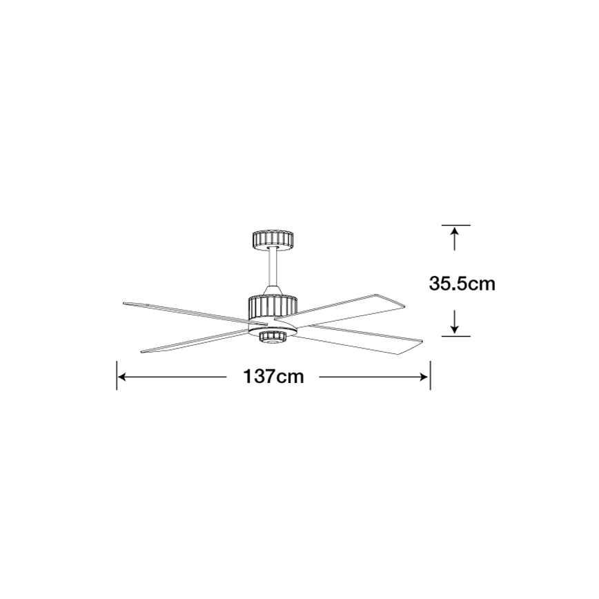Lucci air 213171 - LED Kattotuuletin NEWPORT puu/valkoinen/beige + kauko-ohjaus