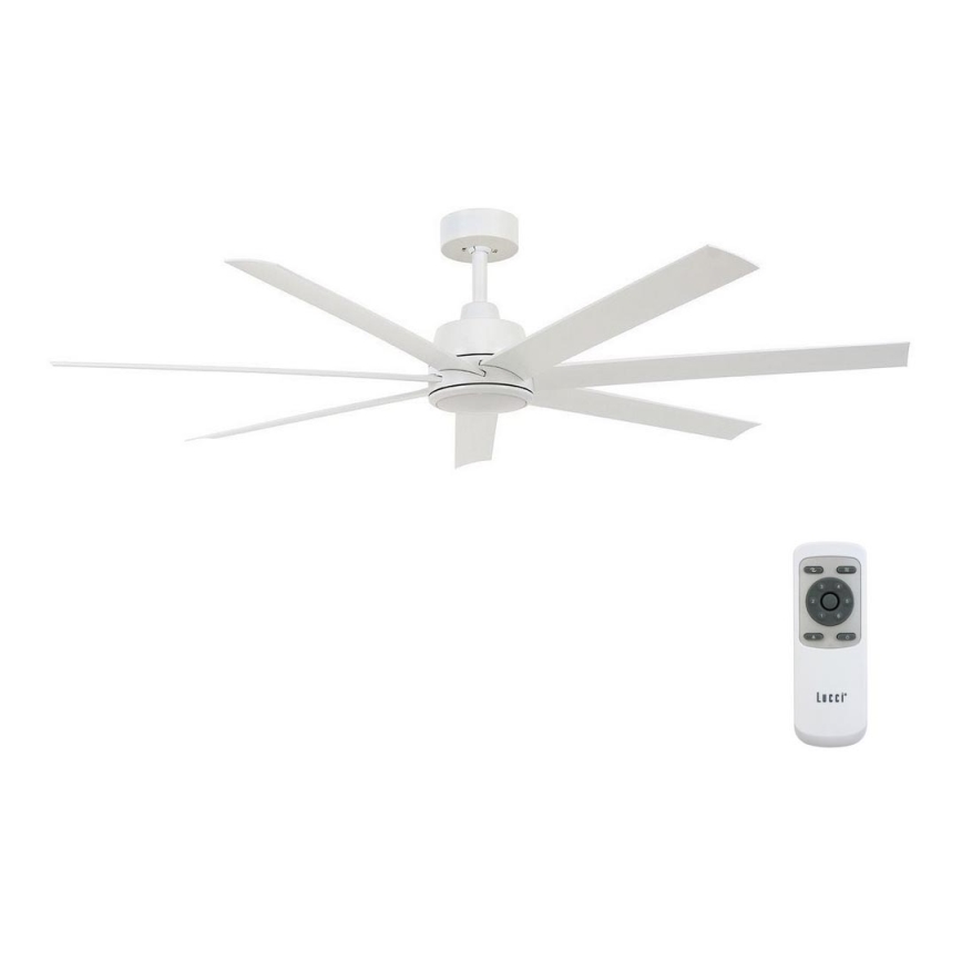 Lucci air 213182 - LED Kattotuuletin ATLANTA 1xGX53/12W/230V valkoinen + kauko-ohjaus