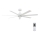 Lucci air 213182 - LED Kattotuuletin ATLANTA 1xGX53/12W/230V valkoinen + kauko-ohjaus