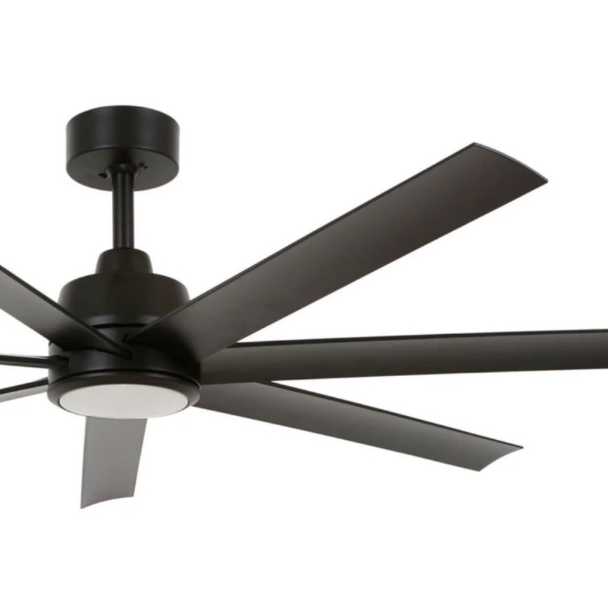 Lucci Air 21318349 - LED himmennettävä kattovalo ATLANTA 1xGX53/12W/230V halkaisija 142 cm musta + kauko-ohjaus