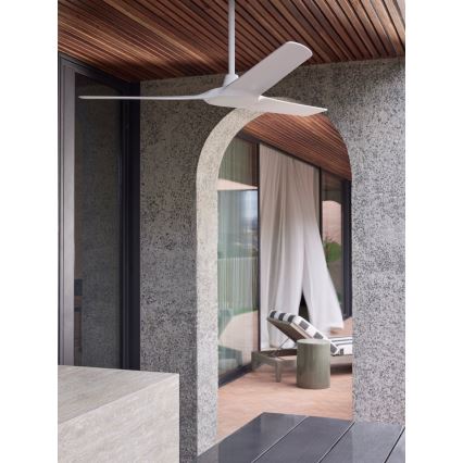 Lucci Air 21321549 - Kattotuuletin ABYSS halkaisija 142 cm IP66 valkoinen + kauko-ohjaus