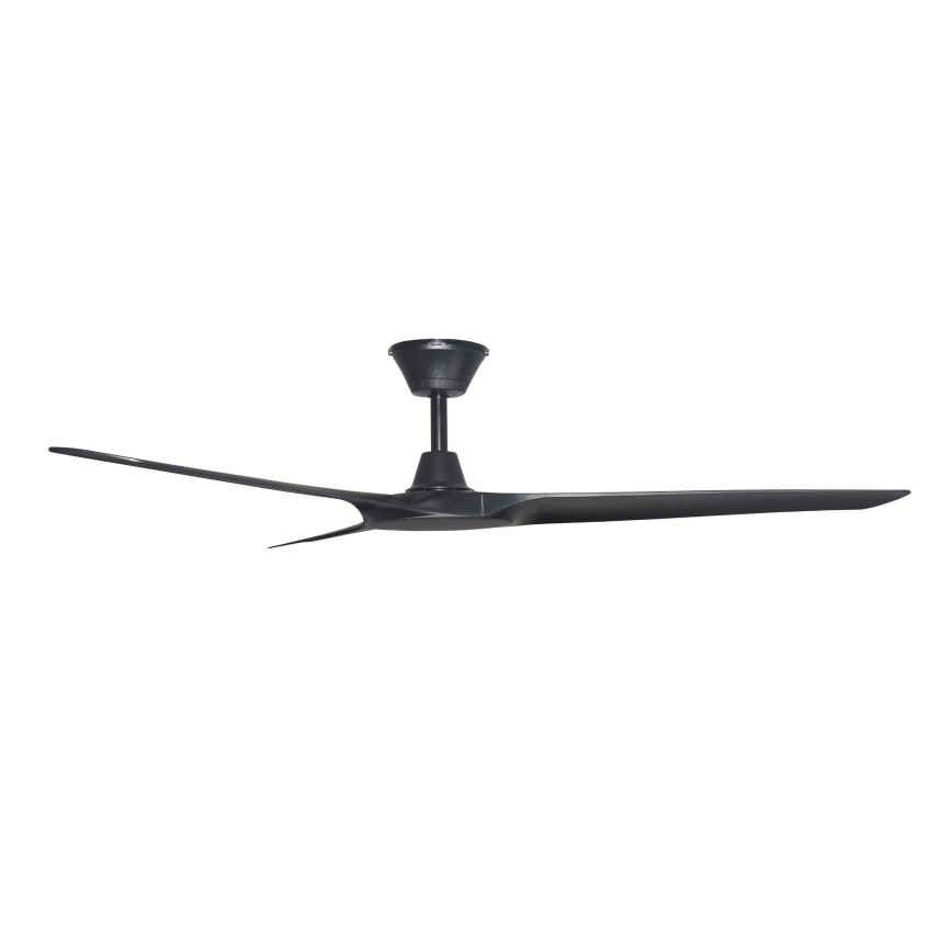 Lucci Air 21321649 - Kattotuuletin ABYSS halkaisija 142 cm IP66 musta + kauko-ohjaus