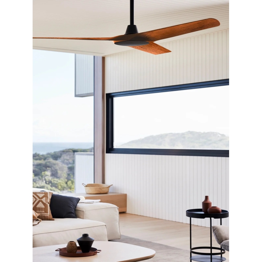 Lucci Air 21321749 - Kattotuuletin ABYSS halkaisija 142 cm IP66 ruskea + kauko-ohjaus