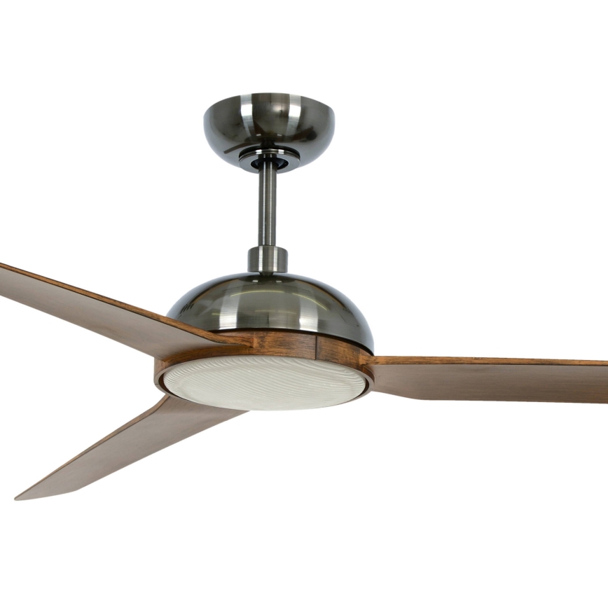 Lucci air 213301- LED himmennettävä kattovalo UNIONE 1xGX53/12W/230V ruskea/kiiltävä kromi + kauko-ohjaus