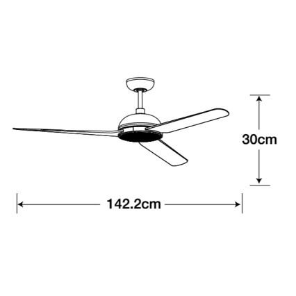 Lucci air 213301- LED himmennettävä kattovalo UNIONE 1xGX53/12W/230V ruskea/kiiltävä kromi + kauko-ohjaus