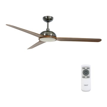 Lucci air 213301- LED himmennettävä kattovalo UNIONE 1xGX53/12W/230V ruskea/kiiltävä kromi + kauko-ohjaus
