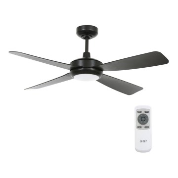 Lucci air 213303- LED Himmennettävä tuuletin SLIPSTREAM 1xGX53/12W/230V musta + kauko-säädin