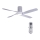 Lucci air 213350 - LED Himmennettävä tuuletin RIVIERA 1xGX53/12W/230V valkoinen + kaukosäädin