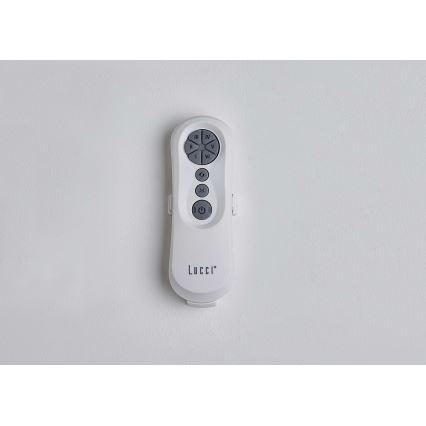 Lucci air 213350 - LED Himmennettävä tuuletin RIVIERA 1xGX53/12W/230V valkoinen + kaukosäädin