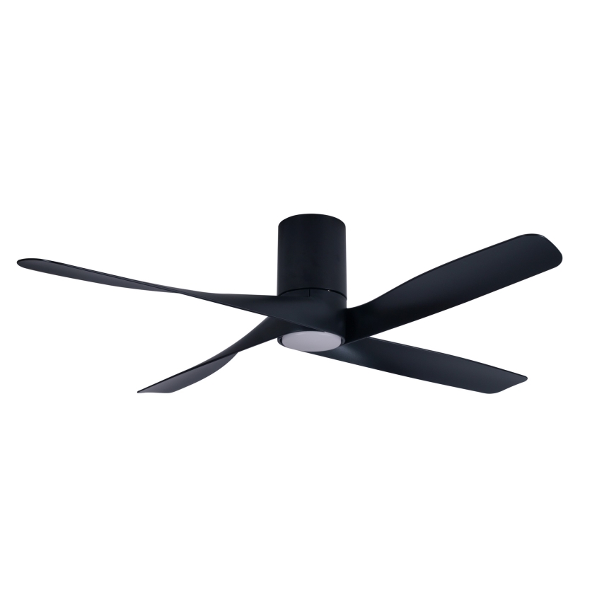 Lucci air 213351 - LED Himmennettävä tuuletin RIVIERA 1xGX53/12W/230V musta + kauko-ohjain