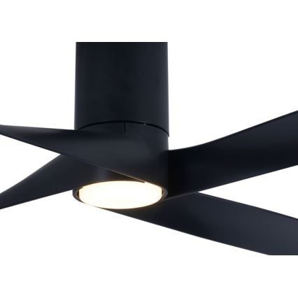 Lucci air 213351 - LED Himmennettävä tuuletin RIVIERA 1xGX53/12W/230V musta + kauko-ohjain