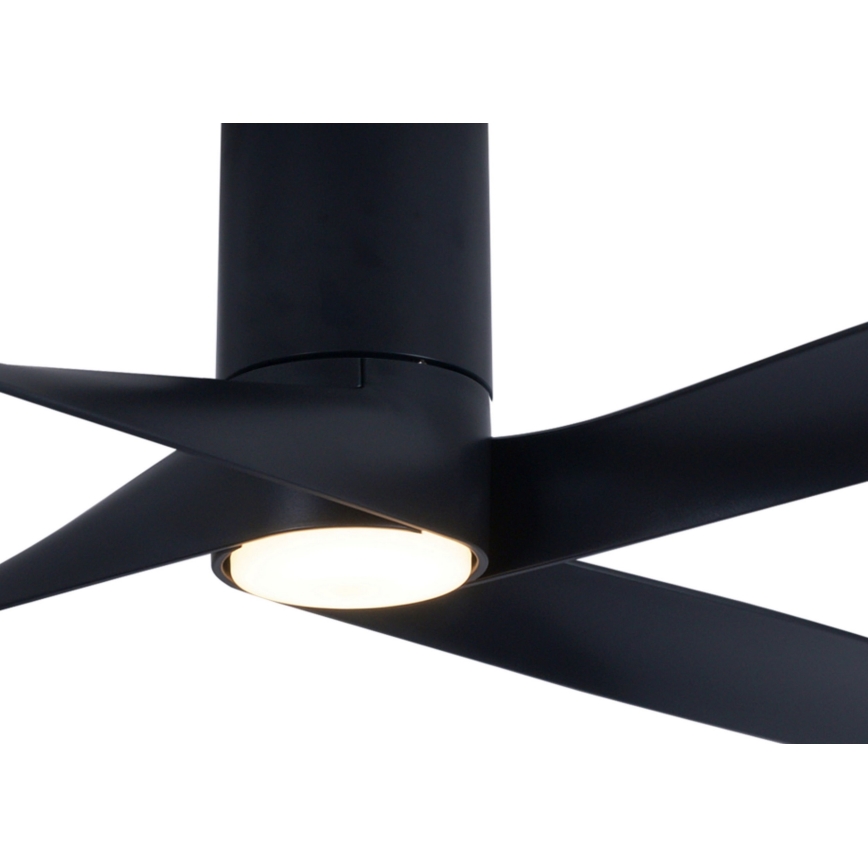 Lucci air 213351 - LED Himmennettävä tuuletin RIVIERA 1xGX53/12W/230V musta + kauko-ohjain