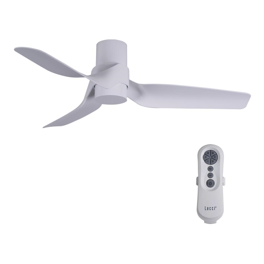Lucci air 213353 - LED Himmennettävä tuuletin NAUTICA 1xGX53/12W/230V valkoinen + kaukosäädin