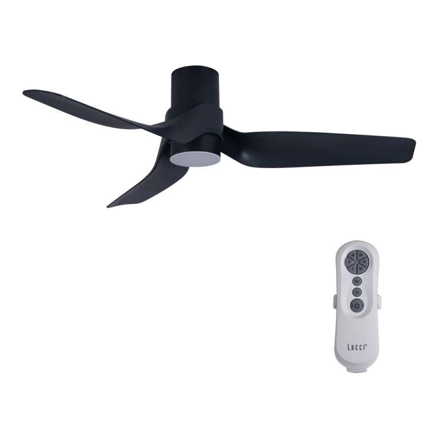 Lucci air 213354 - LED Himmennettävä tuuletin NAUTICA 1xGX53/12W/230V musta + kaukosäädin